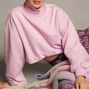 Women's Pink Turtleneck Sweater